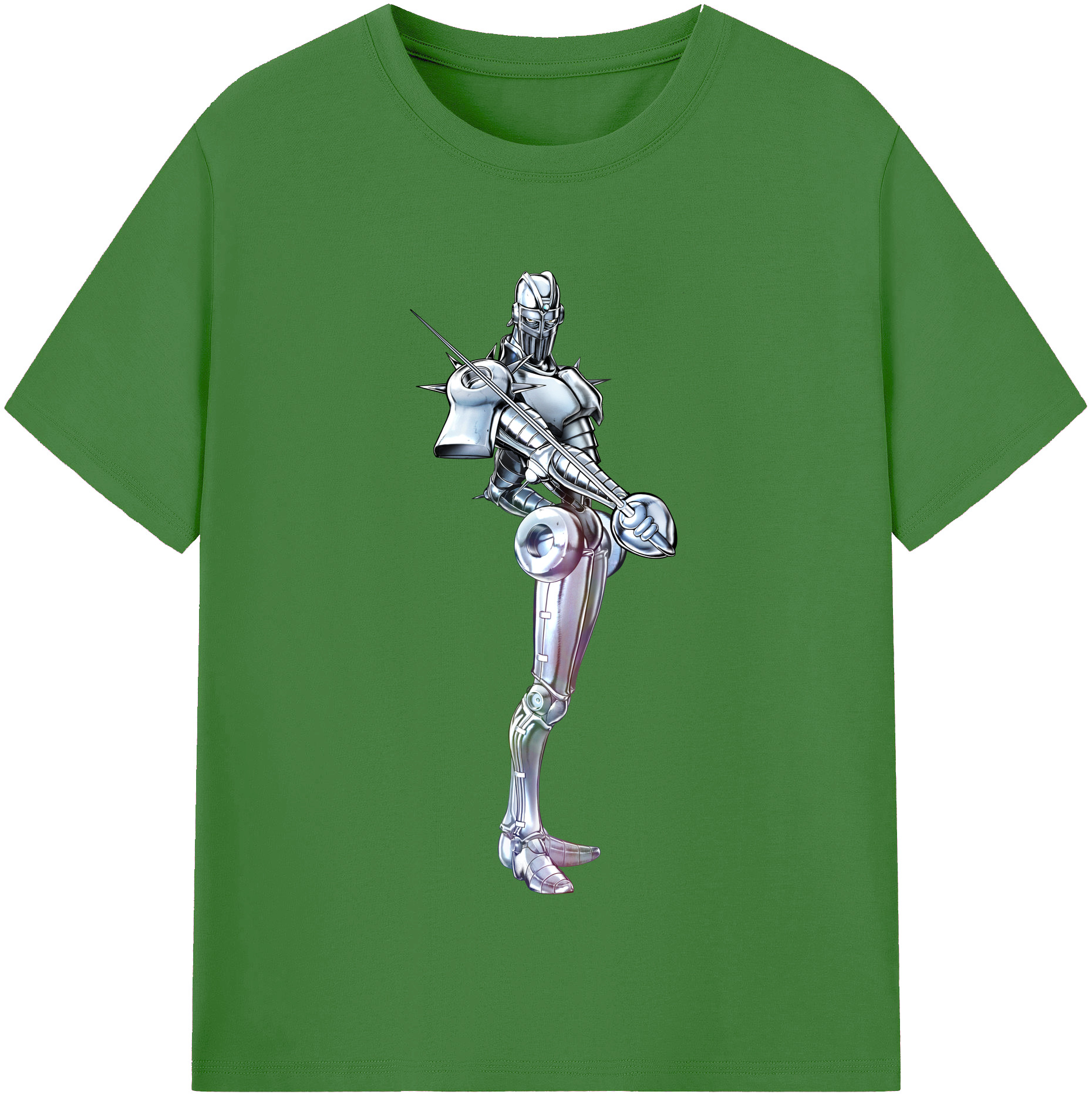 （画像用） ジョジョの奇妙な冒険 ジャン＝ピエール?ポルナレフ JoJo's Bizarre Adventure Jan Pierre Polnareff レディースカジュアルプリントTシャツ（綿100％）